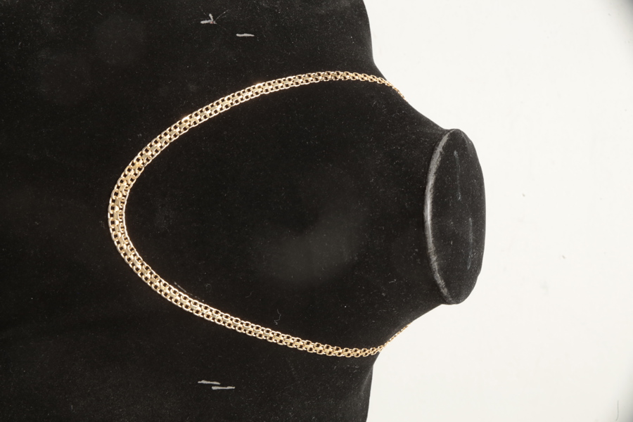 18K Guld, Halskedja "X-Länk"