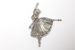 Brosch- Sterlingsilver, "Ballerina"- DHP England, Design: Frederick Massingham
