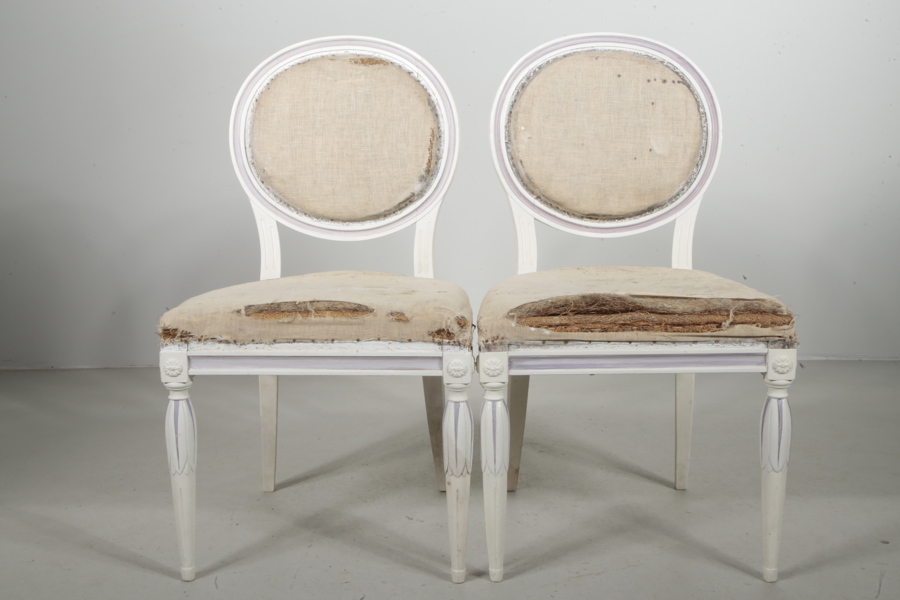 Stolar, 1-par, Gustaviansk-stil, 1800-tal