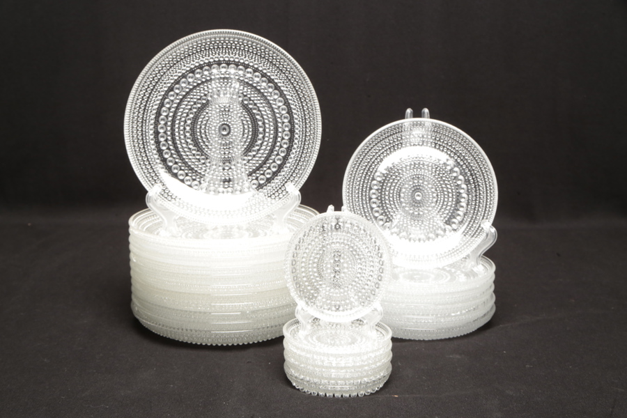 Glasassietter, Iittala- Kastehelmi, Design: Oiva Toikka