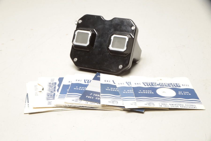 Kamera, "View-Master", med diverse tillbehör