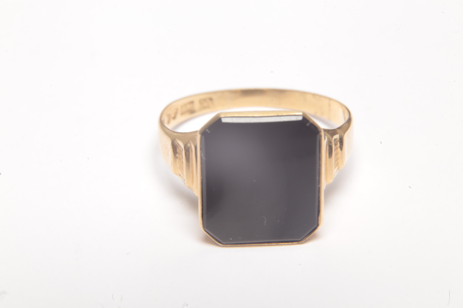 18K Guldring/ Klackring 