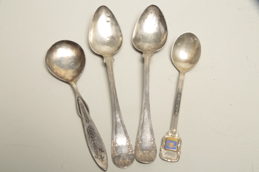 Silverskedar, 1800/1900-tal