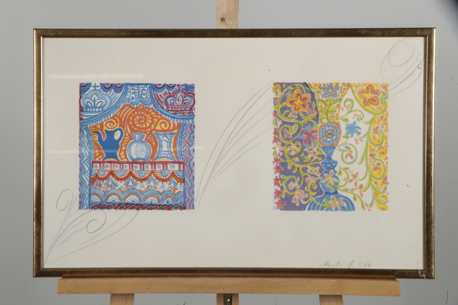 Mårten Andersson- Färglitografier, Signerad 1976