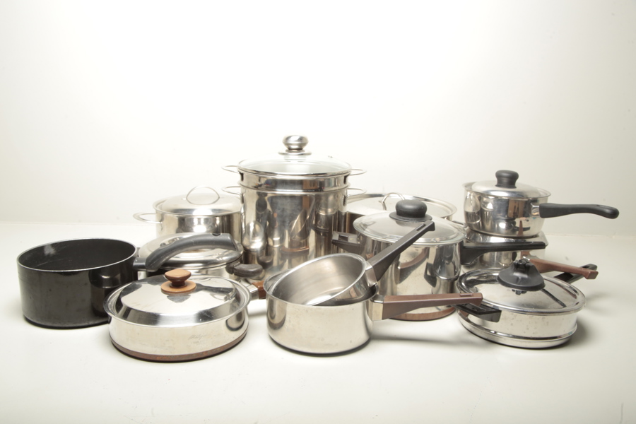 Rostfri- Diverse, Kastruller m.m.