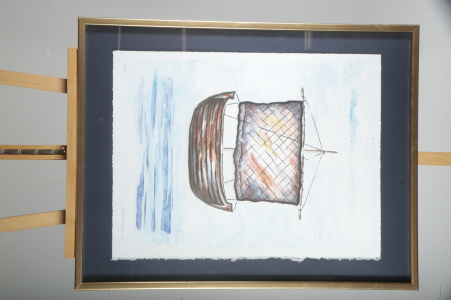 Gösta Linderholm- Färglitografi, Signerad-91, N:o 42/200