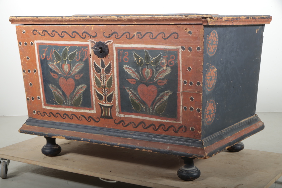 Brudkista "Delsbo-Hälsingland", 1800-tal, Allmoge