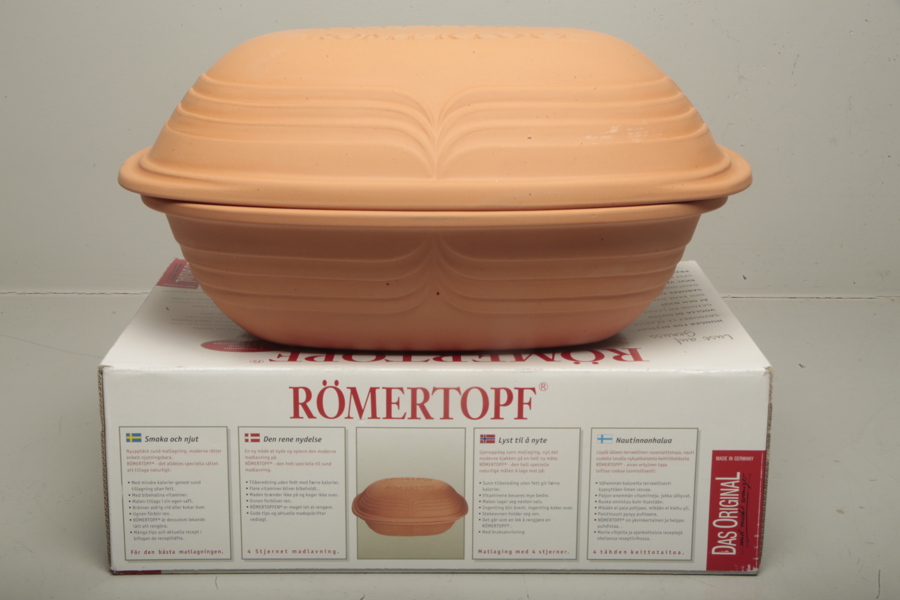 Römertopf- Lergryta (keramik)