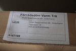 Förrådsdörr, Varm Trä, 8x20, V-Hängd