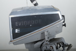Båtmotor- "Evinrude", 6hp, Med tillhörande stativ & Trycktank 
