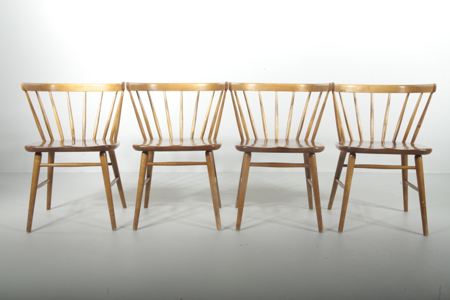 Karmstolar, 4st, "Florida"- Bröderna Wigells stolfabrik, 1950/1960-tal