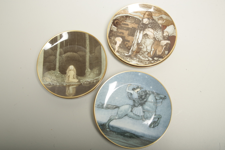 John Bauer, Samlartallrikar, 7st, Diverse motiv