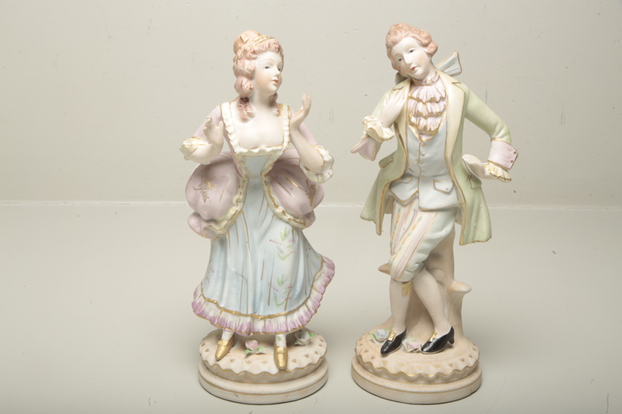 Figuriner, 1-par, Porslin