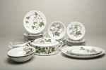 Matservis- "Christineholm Porcelaine- Flora Scandinavia"