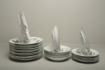 Matservis- "Christineholm Porcelaine- Flora Scandinavia"