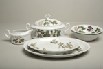 Matservis- "Christineholm Porcelaine- Flora Scandinavia"