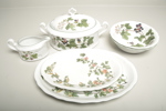 Matservis- "Christineholm Porcelaine- Flora Scandinavia"