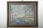 Karl Ingels- Olja på pannå "Skogstjärn", Signerad