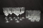 Glasservis, "8-Kantig modell"