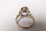 18K Guldring med sten