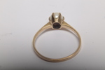 18K Guldring med pärla