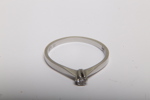 18K Vitguld Ring med 0.06c sten