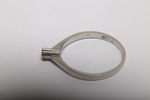 18K Vitguld Ring med 0.06c sten