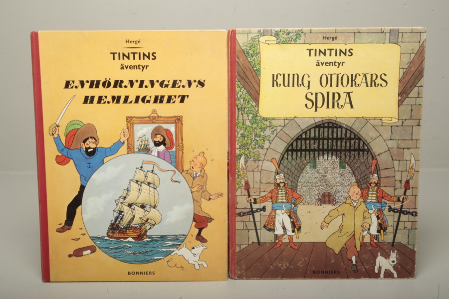 Böcker- Tintin, 2st, 1960/1961