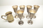Bägare- Nysilver, 6st & 1st Bägare i nysilver