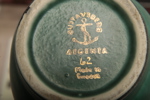 Vas- Gustavsberg "Argenta"-Wilhelm Kåge, Stengods, Med silverinläggningar 