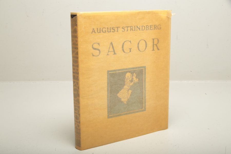Bok, "Sagor"- August Strindberg, Illustrerad av: Thorsten Schonberg 1951