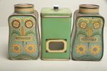Plåtburkar, 3st, 1900-tal