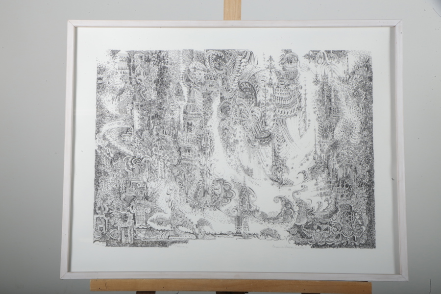 Connie Dellkrantz- Litografi "Törnrosa", Signerad, N:o 109/360