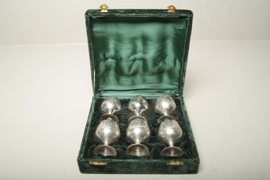 Punschmuggar, 6st, Nysilver