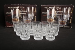Kristallglas- "Cristal d´Arques, France", 2x6st
