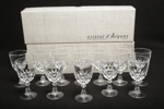 Kristallglas- "Cristal d´Arques, France", 12st Sherry/ Vitvinsglas