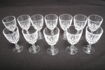 Kristallglas- "Cristal d´Arques, France", 12st Sherry/ Vitvinsglas