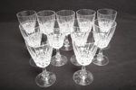 Kristallglas- "Cristal d´Arques, France", 11st Vinglas