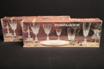 Kristallglas- "Cristal d´Arques, France", 11st Vinglas