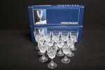 Kristallglas- "Cristal d´Arques, France", 12st Likörglas