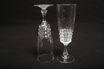 Kristallglas- "Cristal d´Arques, France", 12st Champagneglas