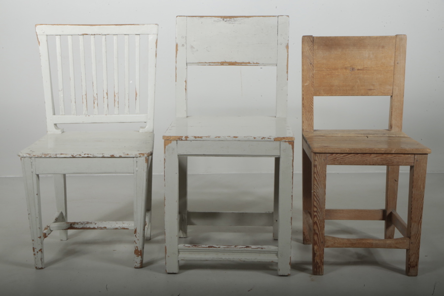 Stolar, 3st, 1800-tal, Allmoge