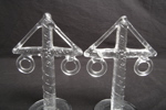 Kosta Boda- Bertil Vallien, Konstglas, 1-par Midsommarstänger