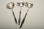 Soppslevar i silver, 3st, 1800/1900-tal 