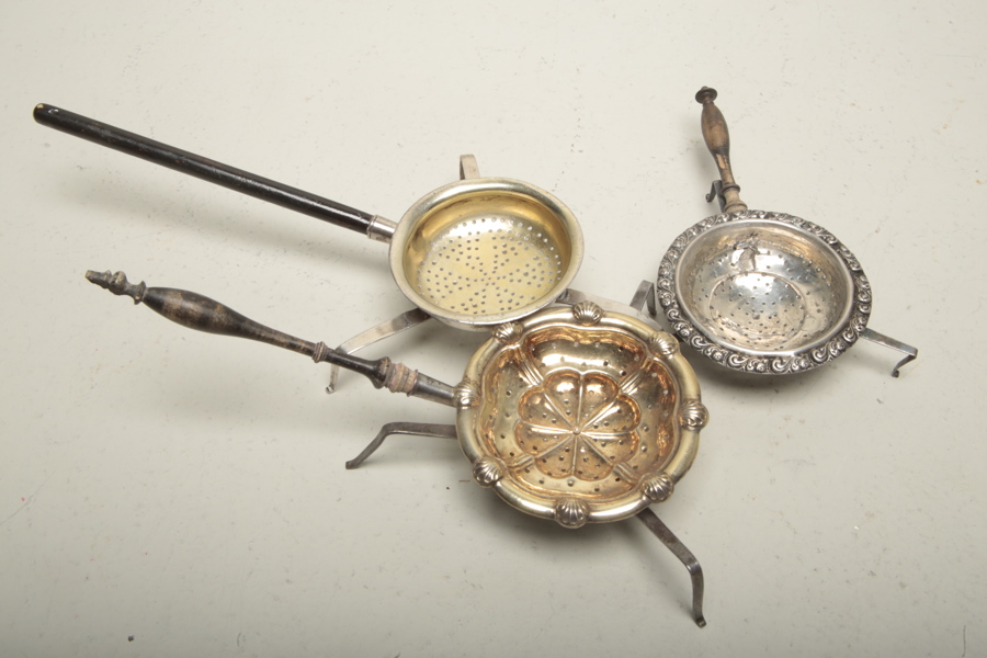 Tesilar i silver, 3st, 1800/1900-tal