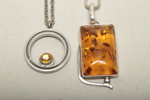 Halsband, 2st, Sterlingsilver & Tenn 
