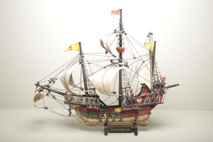 Modellskepp- "Santa Maria 1492", 1900-tal