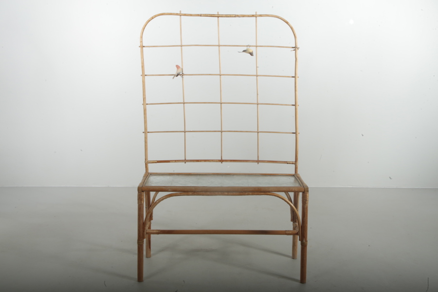 Blombord med spaljé, 1940/1950
