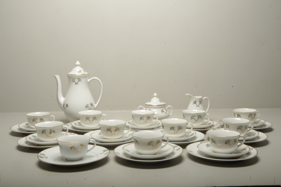 Kaffeservis- "Växt grön", 1900-tal