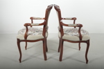Karmstolar, 1-par, "Rokoko-stil", 1900-tal 